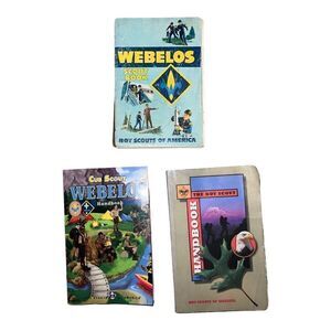 Webelos Boy Scouts of America Handbooks Lot of Three 1967 1998 2006